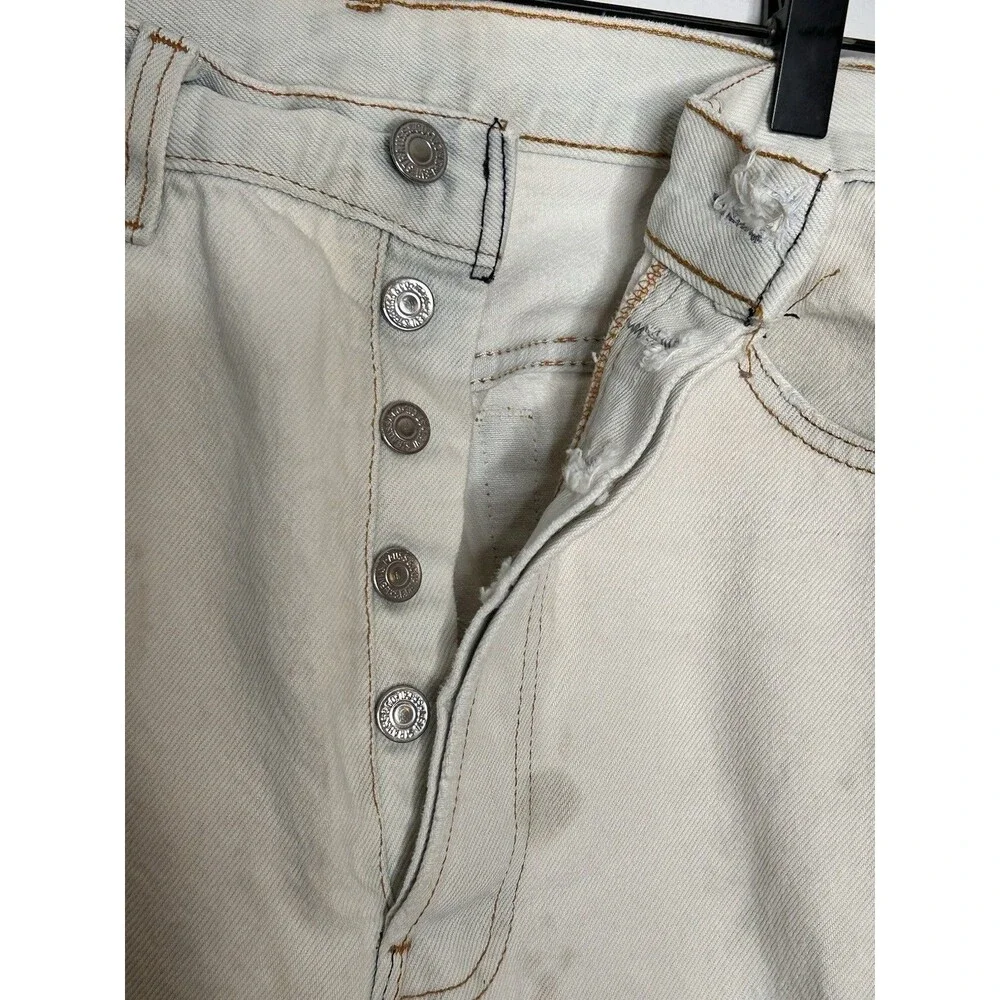 Vintage Levis 501 XX Jeans Mens 34x33 Made USA Button Fly Pant Thrashed Grunge